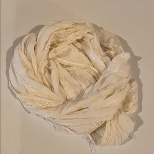Cream infinity scarf